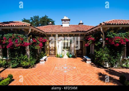 Guest Villa an Hearst Castle, Big Sur, Kalifornien, USA Stockfoto