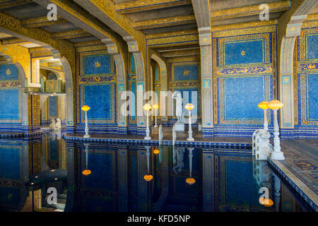 Die römische Hallenbad des Hearst Castle, Big Sur, Kalifornien, USA Stockfoto