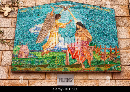 NAZARETH, ISRAEL – NOVEMBER 2011: Philippinische Jungfrau Maria Stockfoto