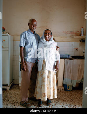 ERITREA, Asmara, Tecklzghi und Aebeba Berhe in ihrem Haus in Asmara Stockfoto