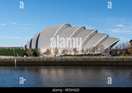 Das Clyde Auditorium, auch bekannt als Armadillo in Glasgow Stockfoto