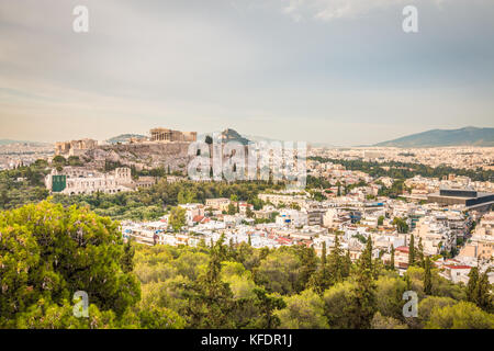 Ansicht der Athen in Griechenland Stockfoto