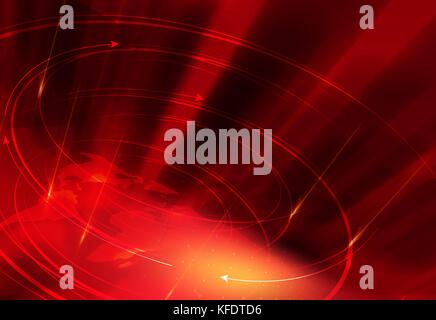 Grafische red theme News Hintergrund, geeignet forTv und virtuelle Medien Präsentation. Stockfoto