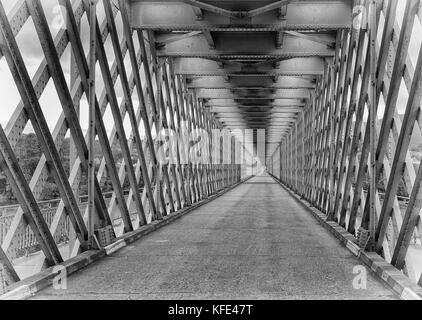 Puente internacional Überquerung des Rio Minho, valenca, Portugal Stockfoto