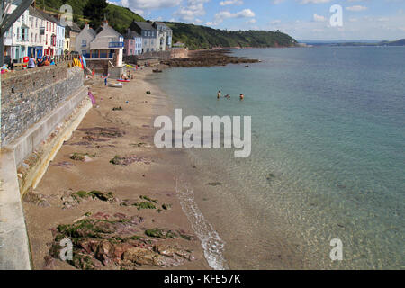 der Strand und Urlaub Dorf Kingsand an der Südküste von cornwall Stockfoto