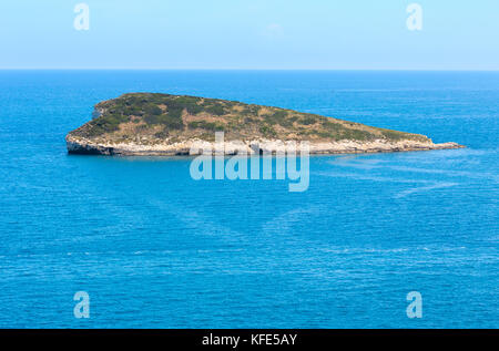 Sommer Isola di Campi (Vieste), Halbinsel Gargano, Apulien, Italien. Stockfoto