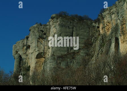 Bismantova Stein, Pietra Di bismantova Italien Stockfoto