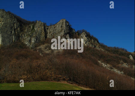 Bismantova Stein, Pietra Di bismantova Italien Stockfoto