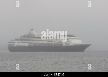 Kreuzfahrtschiff Ankunft in Halifax, Nova Scotia, Kanada. Stockfoto