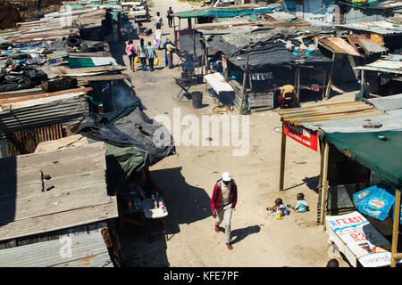 Informelle Geschäfte im Township Khayelitsha, Kapstadt, Südafrika Stockfoto