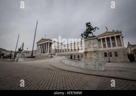 Österreichisches Parlament Gebäude/Parlamentsgebäude (Wien) Stockfoto