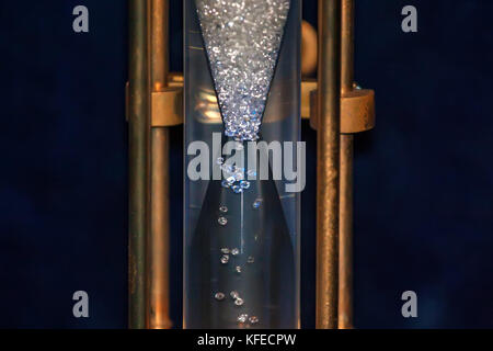 Diamant-Sanduhr im de Beers Museum Stockfoto