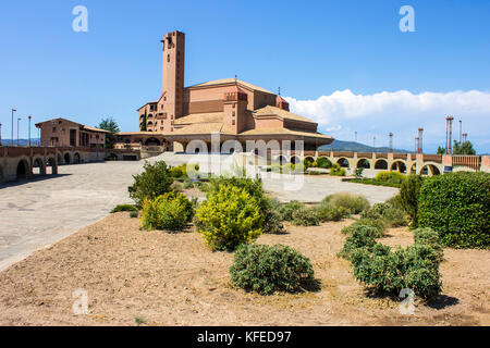 Das Santuario de Torreciudad, ein Marienheiligtum in Aragon, Spanien, gebaut von Josemaría Escrivá, der Gründer des Opus Dei. Stockfoto