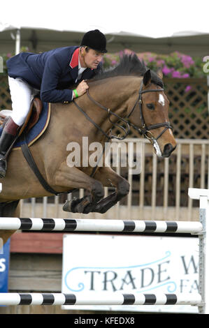 Robert Smith (GBR), Gerry McGuire, Winter Equestrian Festival, Wellington, Florida, im Februar 2007, WEF-Challenge Cup Runde VI. Stockfoto