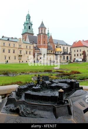 Das Königsschloss Wawel ist ein historisch und kulturell bedeutenden Ort im Land. 1978 wurde sie von der UNESCO zum Weltkulturerbe erklärt. Stockfoto