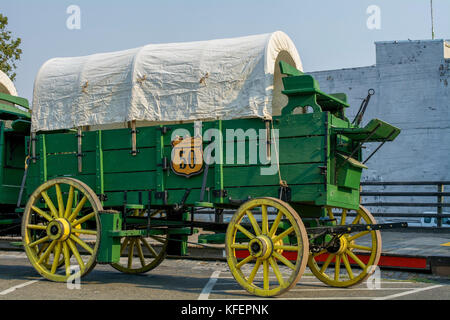 Landstraße 50 Wagen aus Gold Rush Tage Stockfoto