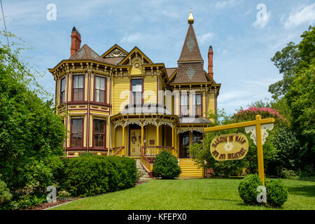 Landhaus an der Bett und Frühstück, Thomas House, 36 Main Street, Smithfield, Virginia Stockfoto