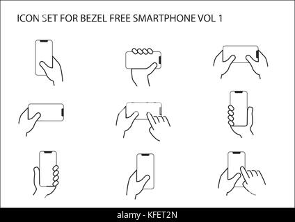 3D-Drucken Konzept Symbol mit verschiedenen Symbolen gesetzt Stock Vektor