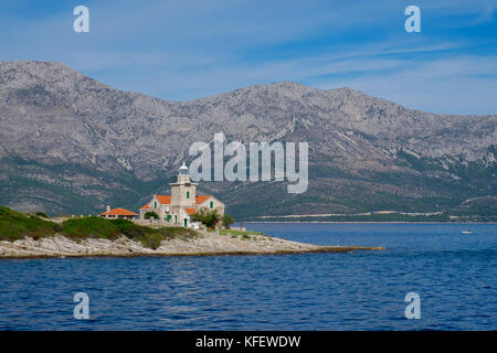 Foto der Leuchtturm Sucuraj in Kroatien Stockfoto