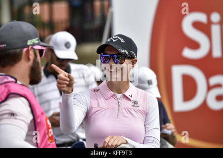 Kuala Lumpur, Malaysia. 28 Okt, 2017. Madelene Sagstrom von Schweden bei Tag drei der Sime Darby LPGA Malaysia an TPC Kuala Lumpur am 28. Oktober 2017 in Malaysia. Quelle: Chris Jung/ZUMA Draht/Alamy leben Nachrichten Stockfoto