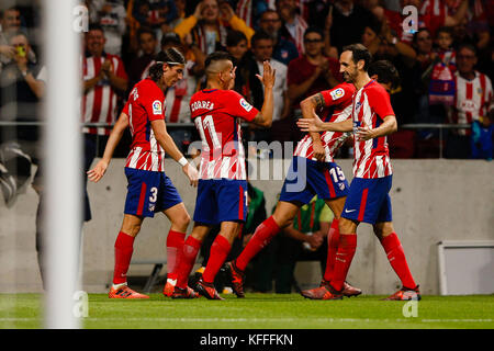 Madrid, Spanien, 28. Oktober 2017. La Liga zwischen Atletico de Madrid vs Villerreal CF Wanda Metropolitano Stadion in Madrid, Spanien, 28. Oktober 2017. Credit: Gtres Información más Comuniación auf Linie, S.L./Alamy leben Nachrichten Stockfoto