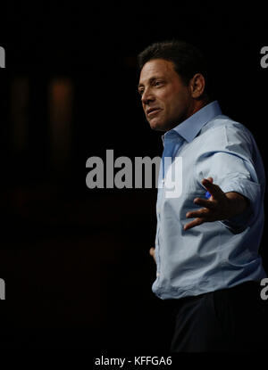 New York, New York; Jordan Belfort spricht im Madison Square Garden Stockfoto