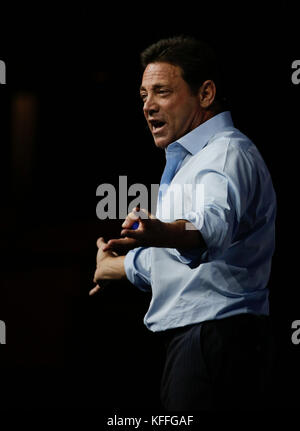 New York, New York; Jordan Belfort spricht im Madison Square Garden Stockfoto