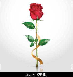 Rosen rote Farbe. Vektorgrafiken. Stock Vektor