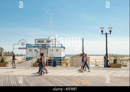 Am Boardwalk in Atlantic City, New Jersey, USA Stockfoto