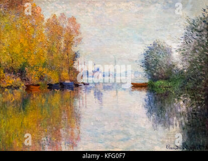 Herbst auf der Seine, Argenteuil (Automne sur la Seine, Argenteuil) von Claude Monet (1840-1926), Öl auf Leinwand, 1874 Stockfoto