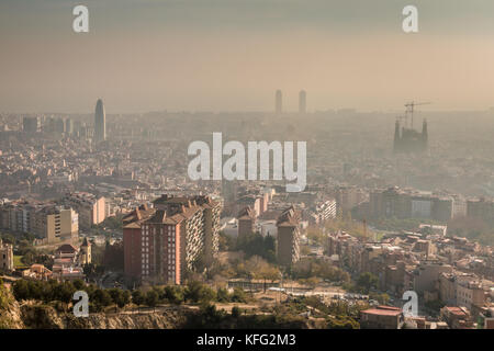 Blick auf Barcelona Stockfoto