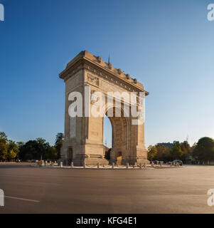 Der Arcul de Triumf (Triumph Arch), Bukarest, Rumänien Stockfoto