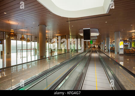 MUMBAI, INDIEN - Januar 21: Terminal 2 des internationalen Flughafen Mumbai (BOM) am 21. Januar 2017. Stockfoto