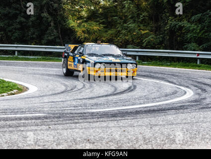 SAN MARINO, SAN MARINO - OTT 21: LANCIA 037 alte Rennwagen Rallye DIE LEGENDE 2017 das berühmte historische SAN MARINO Rennen Stockfoto