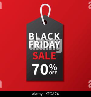 Schwarzer Freitag verkauf Banner Design vorlage Hintergrund. Stock Vektor