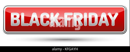 Schwarzer Freitag Beschriftung Banner Design vorlage. Stockfoto