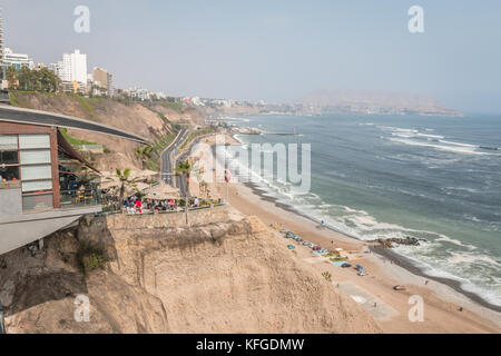 Strand von Miraflores in Lima-Peru Stockfoto