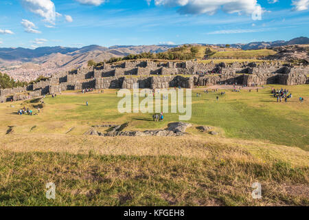 Sacsayhuaman Ruinen in Peru Stockfoto