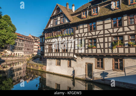 Ansicht der Petite France in Straßburg Frankreich Stockfoto