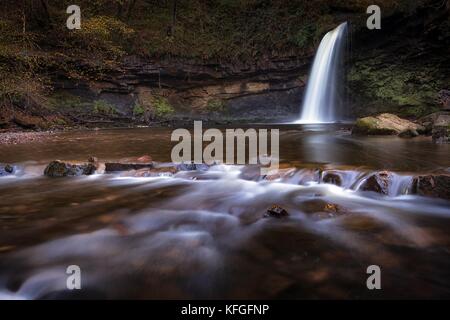 Sgwd gwladus Wasserfall Stockfoto