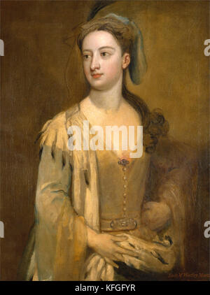 Eine Frau namens Lady Mary Wortley Montagu von Godfrey Kneller Stockfoto