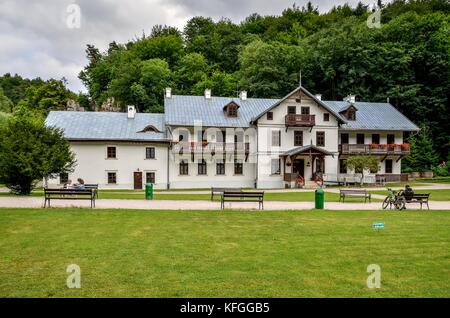 Ojcow, Polen - 13. August 2017: kazimierz Hotel in der Nähe der Burg ojcow, Polen. Stockfoto