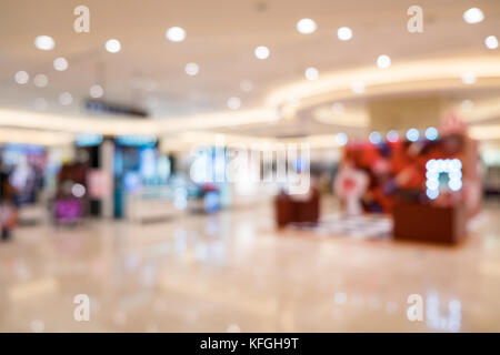 Blur Szene innerhalb der Shopping Mall Stockfoto