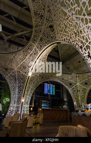 Innenraum der türkische Premier airline Lounge. Flughafen Istanbul, Türkei. Stockfoto