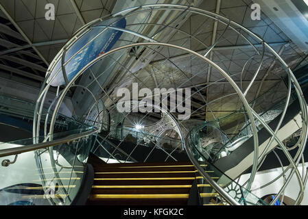 Innenraum der türkische Premier airline Lounge. Flughafen Istanbul, Türkei. Stockfoto