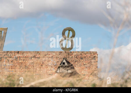 Schießstand Ziele in rainham marshes RSPB Nature Reserve Stockfoto