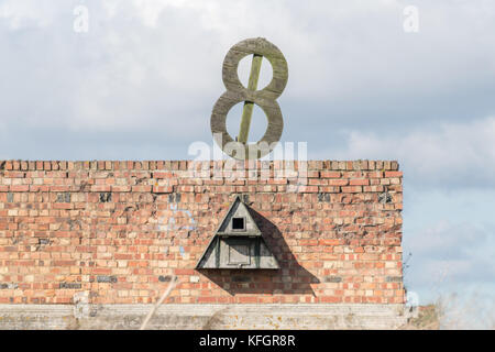 Schießstand Ziele in rainham marshes RSPB Nature Reserve Stockfoto