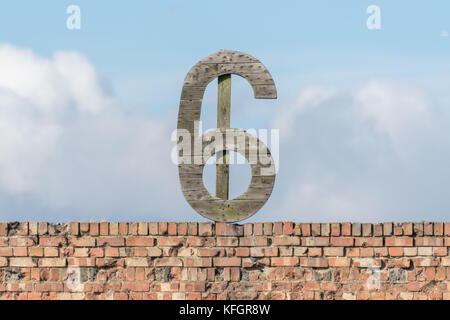 Schießstand Ziele in rainham marshes RSPB Nature Reserve Stockfoto