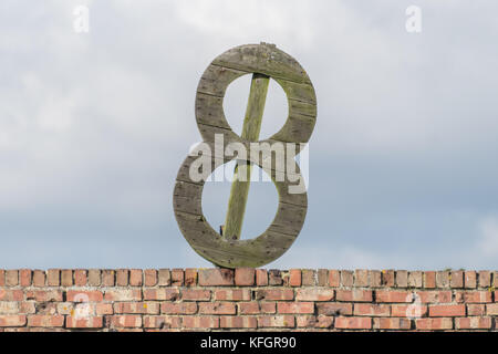 Schießstand Ziele in rainham marshes RSPB Nature Reserve Stockfoto