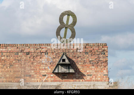 Schießstand Ziele in rainham marshes RSPB Nature Reserve Stockfoto